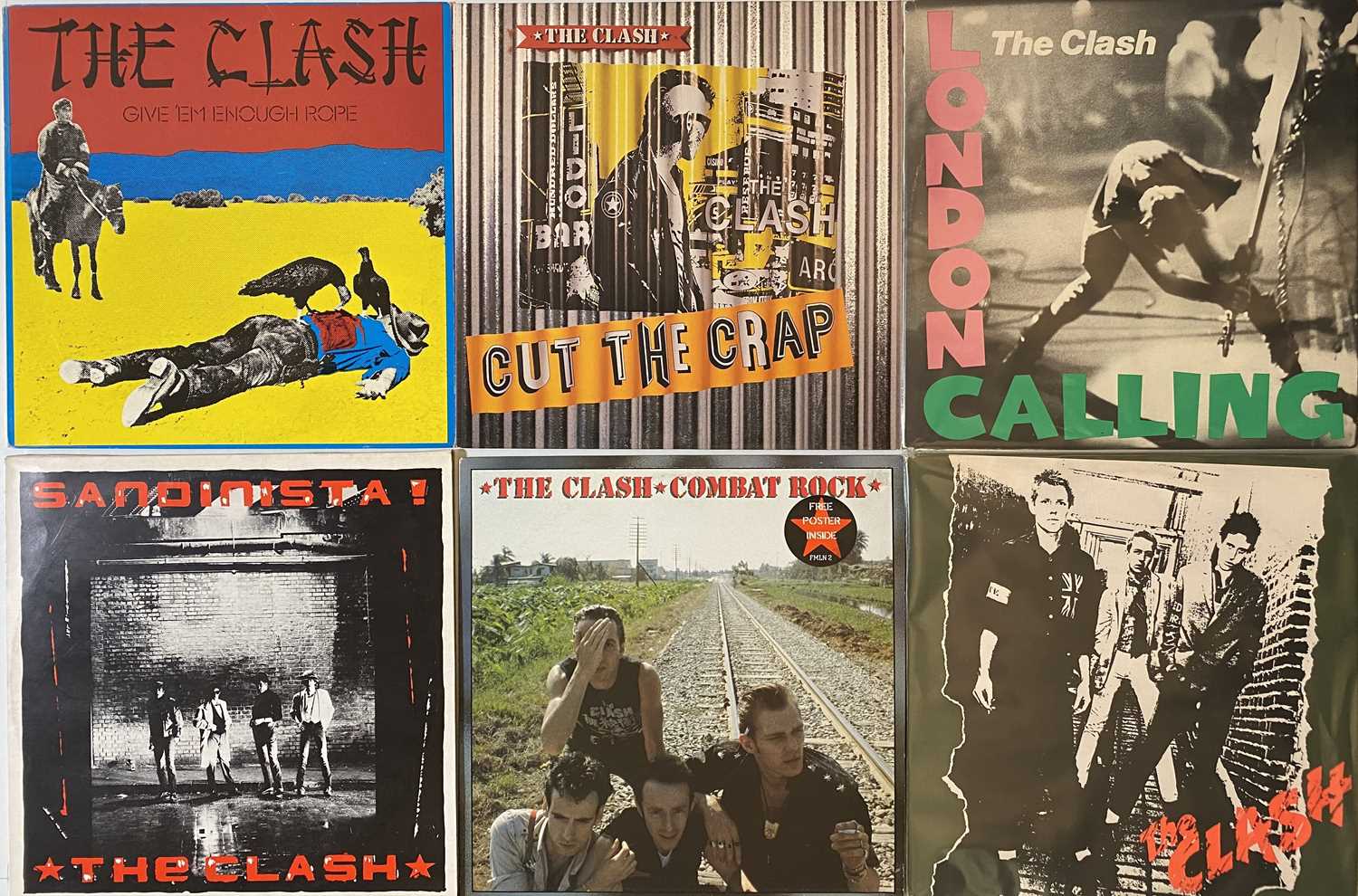 Lot 360 - THE CLASH - STUDIO LP PACK