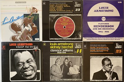 Lot 128 - LOUIS ARMSTRONG/ SIDNEY BECHET AND RELATED - LP COLLECTION