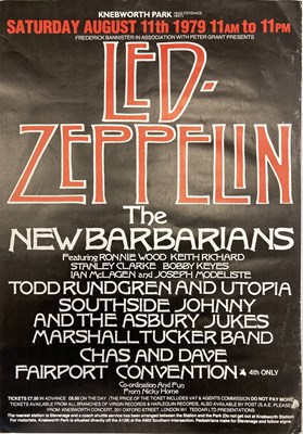 Lot 370 - LED ZEPPELIN KNEBWORTH 1979 POSTER