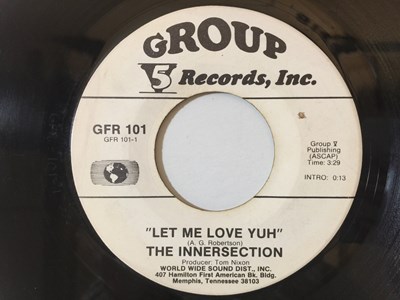 Lot 163 - THE INNERSECTION - LET ME LOVE YOU C/W I'M IN DEBT TO YOU 7" (ORIGINAL US COPY - GROUP 5 RECORDS, INC. - GFR 101)