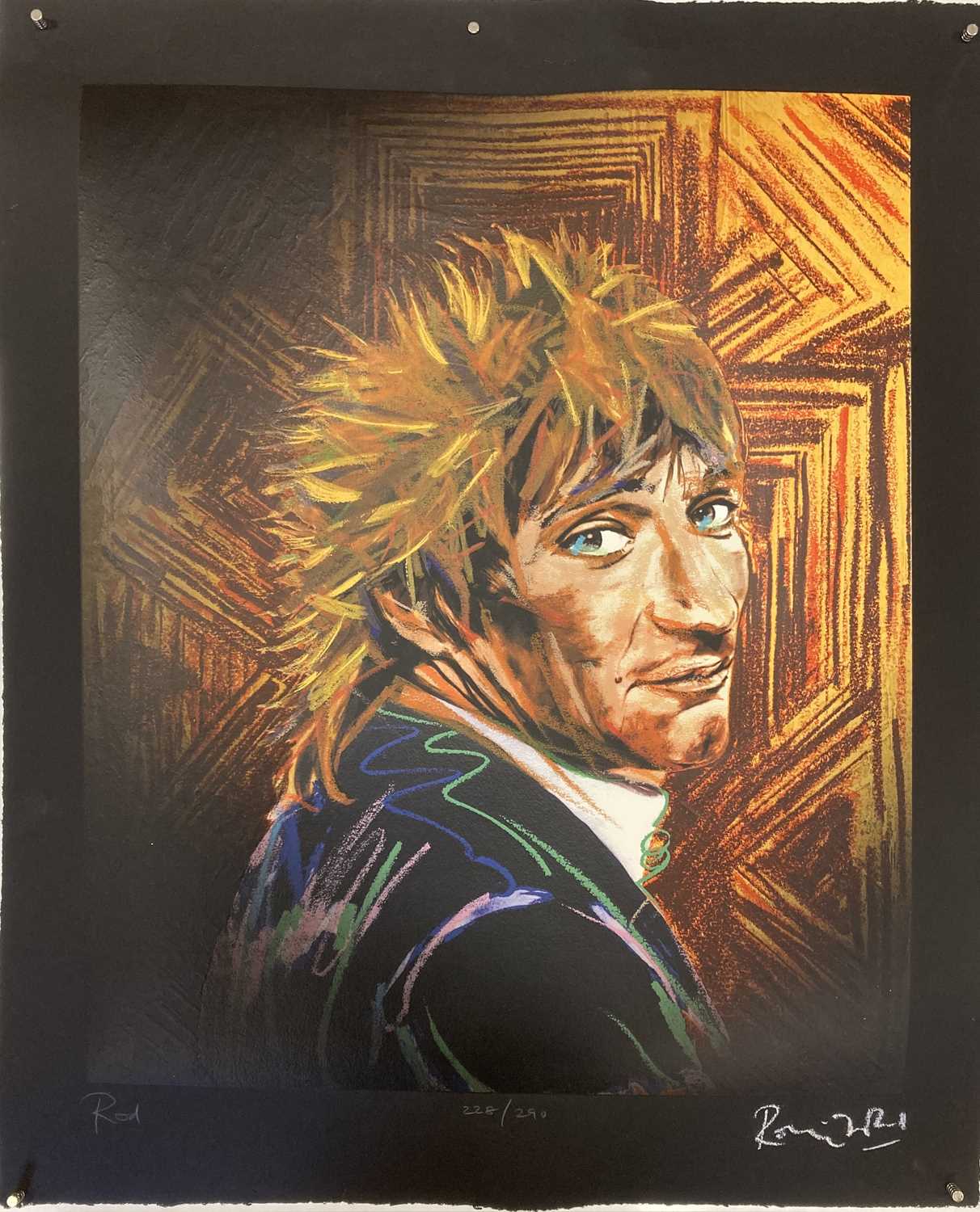 Lot 564 - RONNIE WOOD SIGNED PRINT