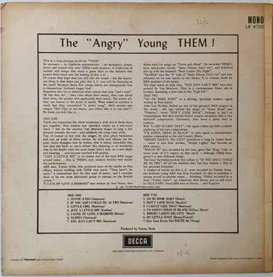 Lot 872 - THEM - THE ANGRY YOUNG THEM LP (UK MONO ORIGINAL - LK.4700)