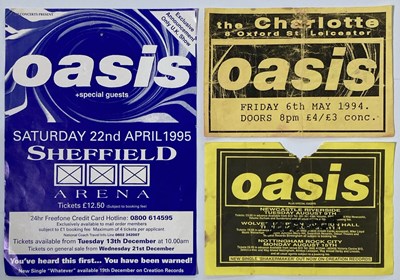 Lot 317 - OASIS CONCERT FLYERS.