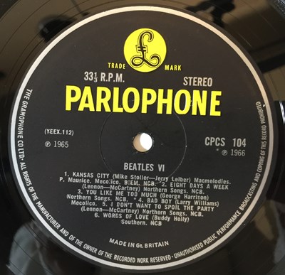 Lot 12 - THE BEATLES - VI LP (ORIGINAL EXPORT COPY - PARLOPHONE CPCS 104)