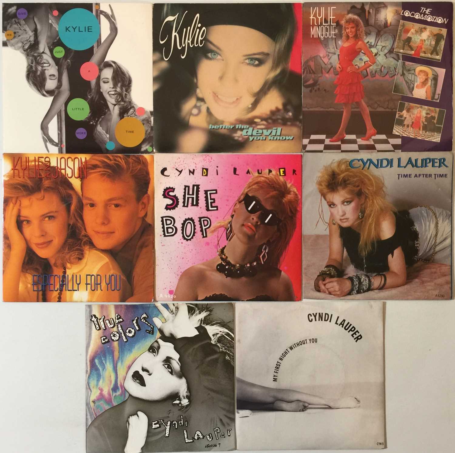 Lot 907 - KYLIE MINOGUE/CYNDI LAUPER - 7