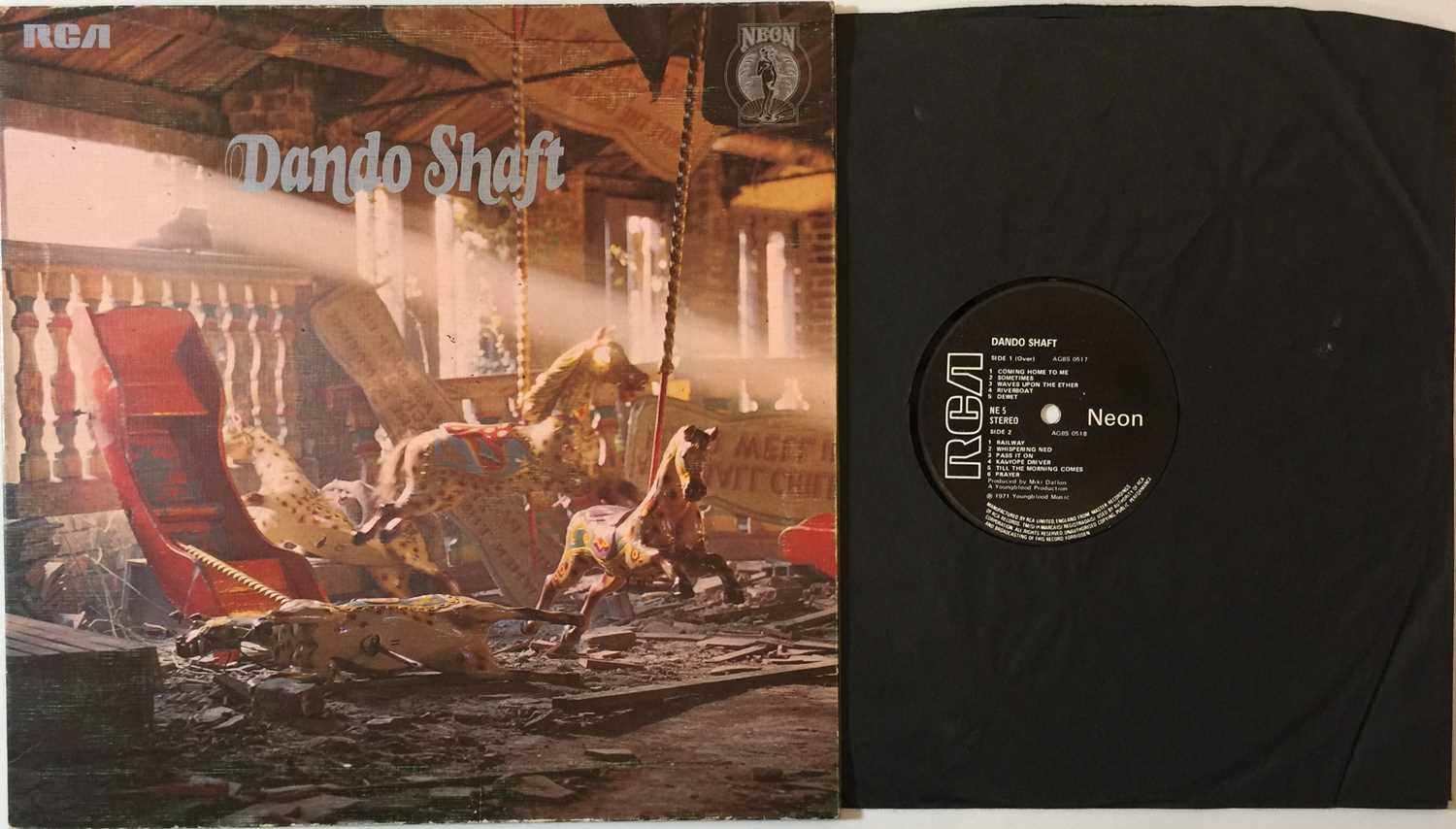 Lot 930 - DANDO SHAFT - S/T LP (UK ORIGINAL - NEON