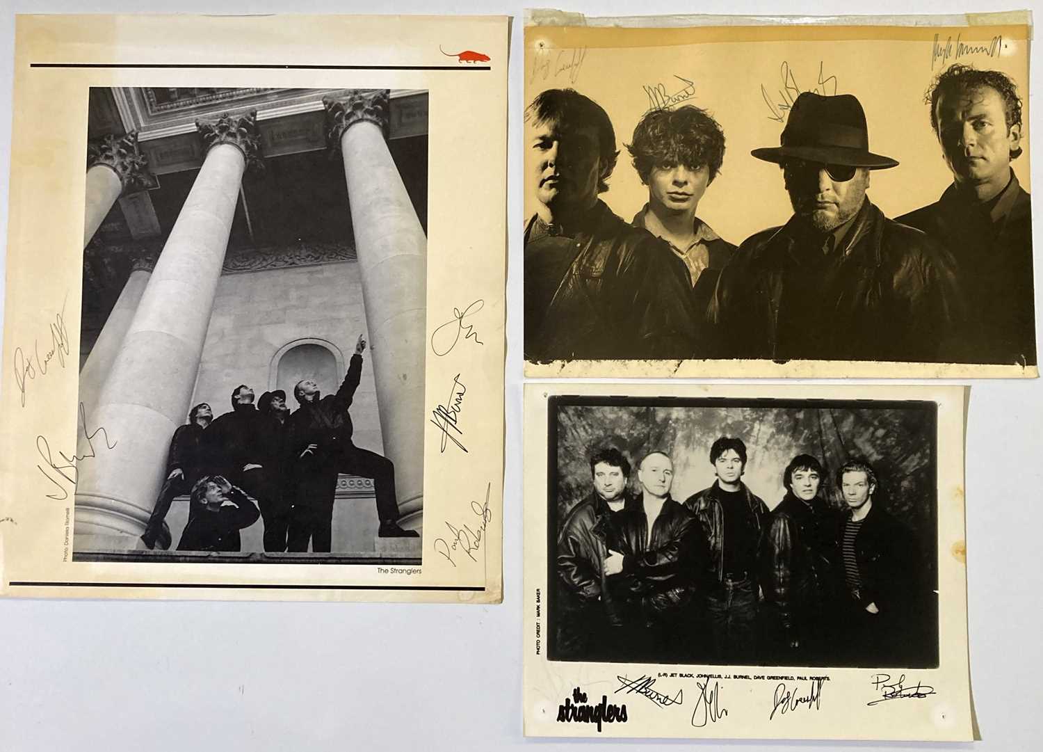 Lot 357 - STRANGLERS - SIGNED ITEMS.