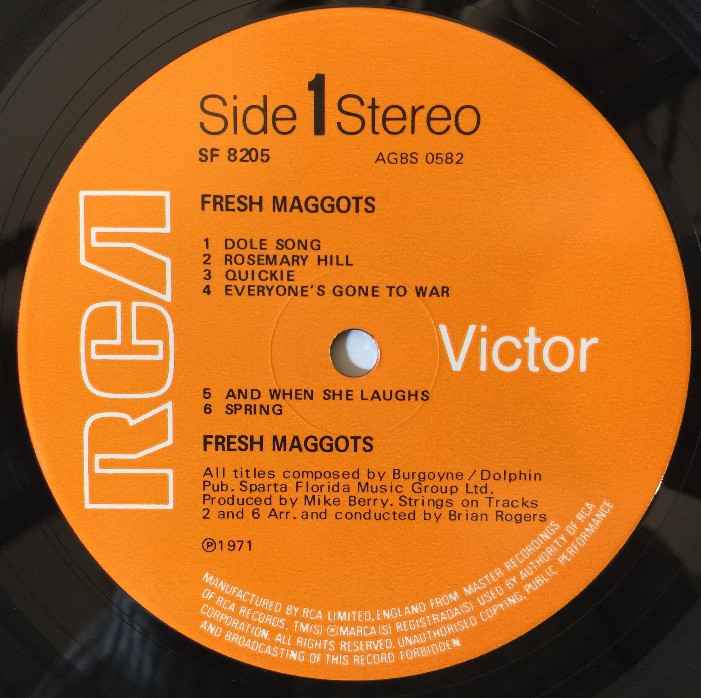 Lot 933 FRESH MAGGOTS S/T LP (UK STEREO ORIGINAL