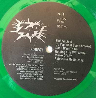 Lot 934 - FOREST - FOREST LP (X2 - ORIGINAL & REISSUE - SHVL 760)