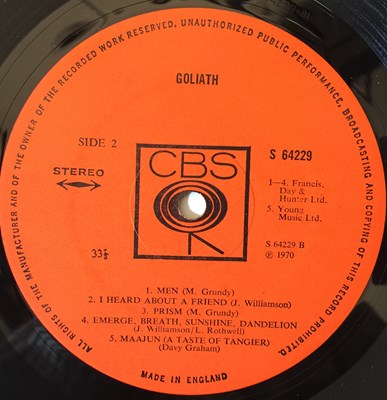 Lot 942 - GOLIATH - S/T LP (UK STEREO ORIGINAL - S64229)