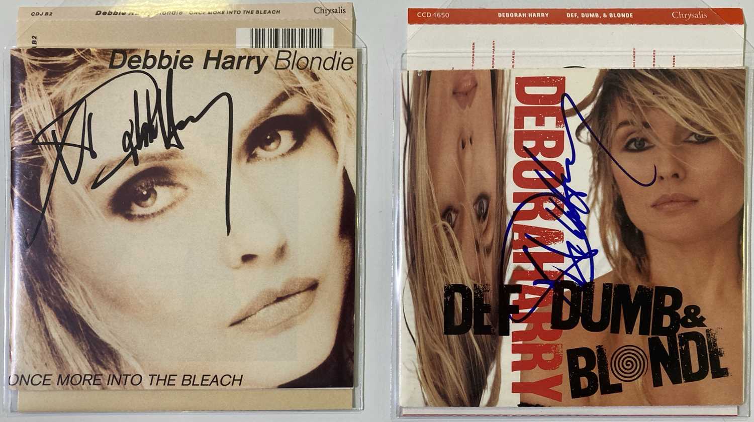 Lot 214 - DEBBIE HARRY / BLONDIE-  SIGNED CDS.