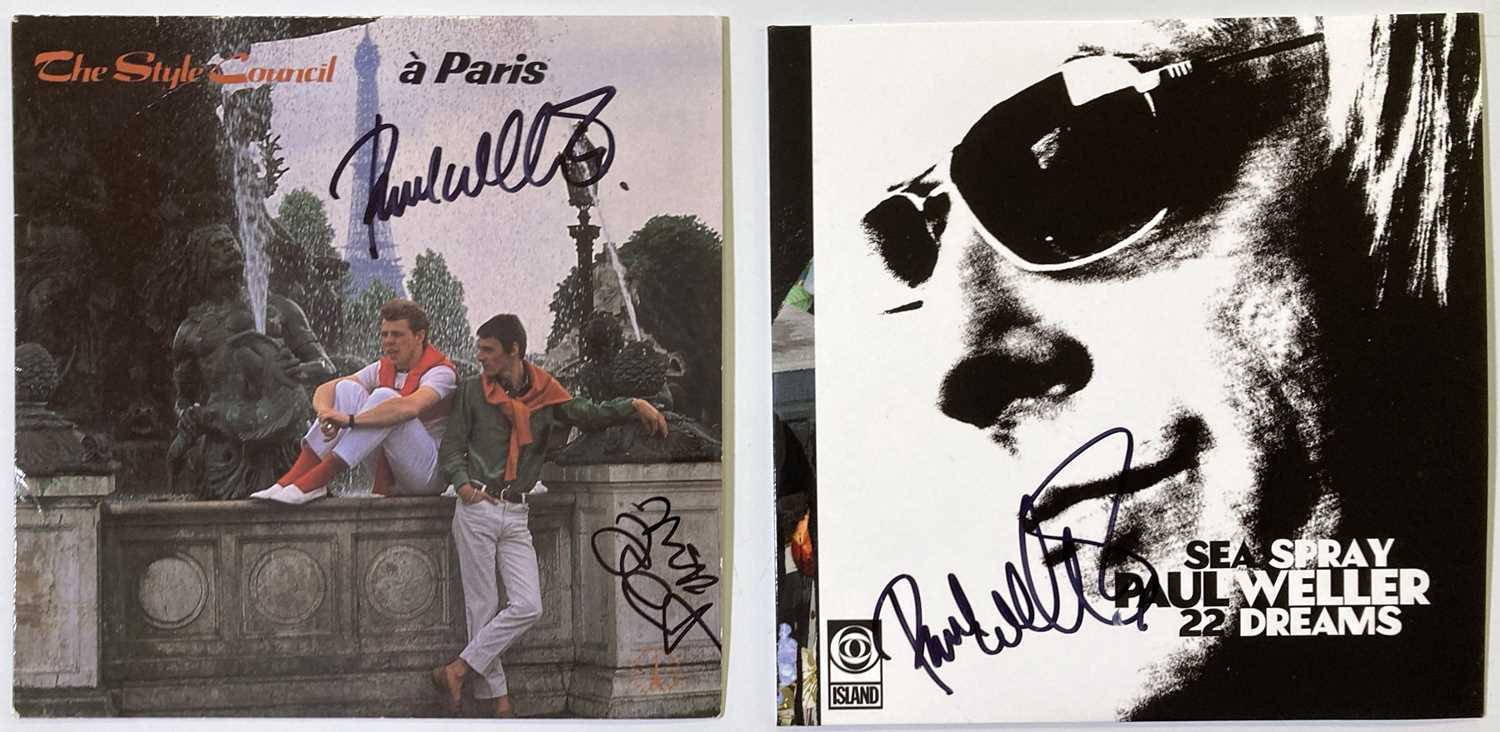 Lot 363 - PAUL WELLER SIGNED 7" SINGLES.