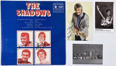 Lot 216 - THE SHADOWS - SIGNED ITEMS.