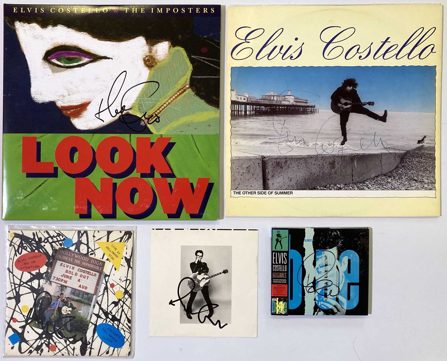 Lot 217 - ELVIS COSTELLO - SIGNED ITEMS.