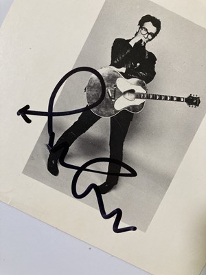 Lot 217 - ELVIS COSTELLO - SIGNED ITEMS.