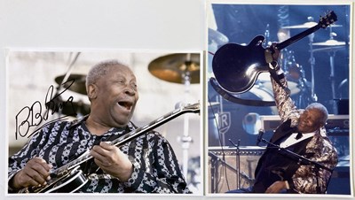 Lot 223 - BB KING - LARGE SIGNED PHOTOGRAPH.