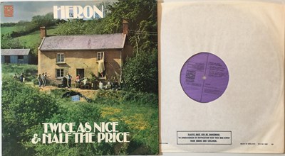 Lot 958 - HERON - TWICE AS NICE& HALF THE PRICE LP (UK ORIGINAL - DNLS 3025)