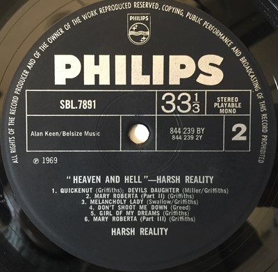 Lot 959 - HARSH REALITY - HEAVEN & HELL LP (UK ORIGINAL - SBL 7891)