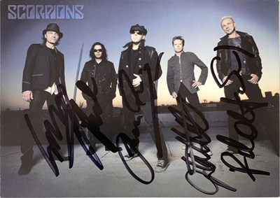 Lot 225 - SCORPIONS - SIGNED ITEMS.