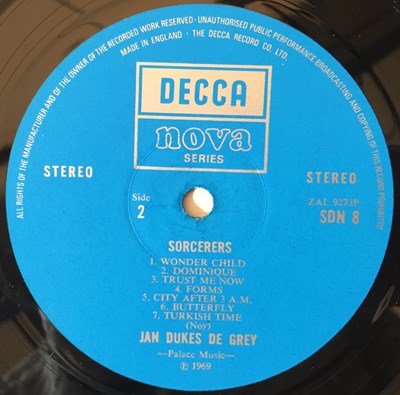 Lot 962 - JAN DUKES DE GREY - SORCERERS LP (UK STEREO - SDN 8)