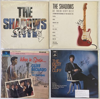 Lot 232 - CLIFF RICHARD AND THE SHADOWS - SIGNED ITEMS.