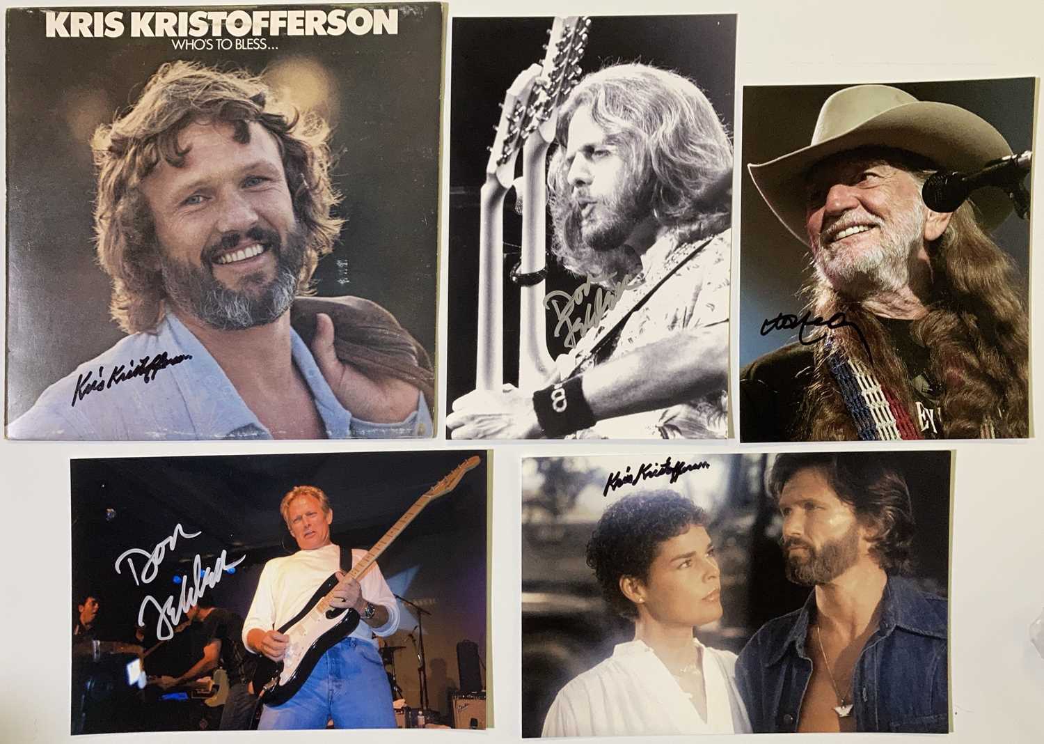 Lot 235 - COUNTRY ROCK STARS - SIGNED ITEMS.