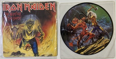 Lot 236 - IRON MAIDEN - SIGNED ITEMS.