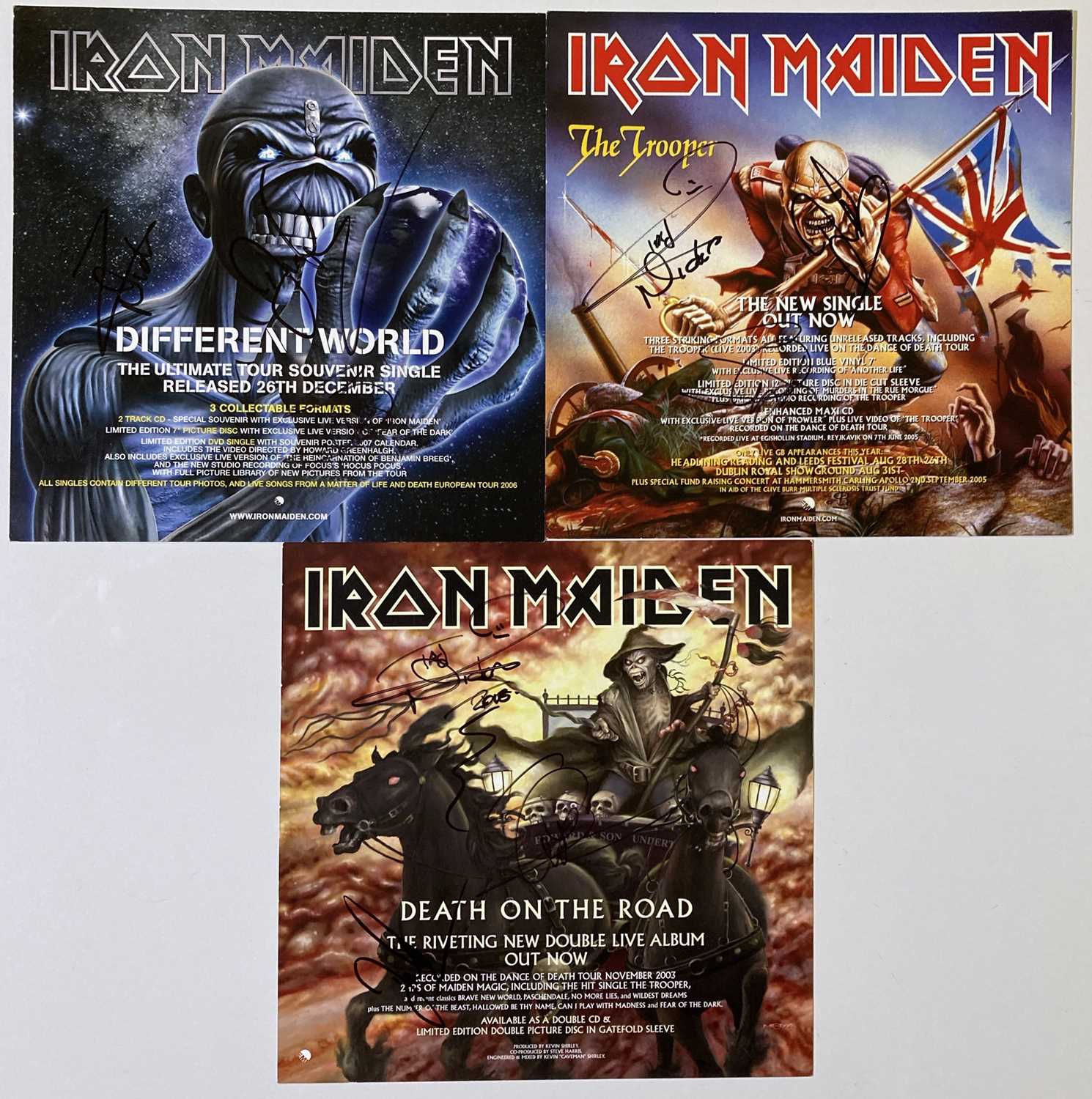 Lot 237 - IRON MAIDEN SIGNED ITEMS.