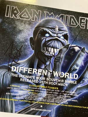 Lot 237 - IRON MAIDEN SIGNED ITEMS.