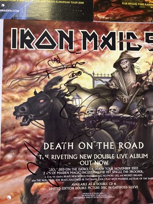 Lot 237 - IRON MAIDEN SIGNED ITEMS.