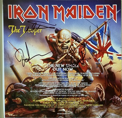 Lot 238 - IRON MAIDEN - SIGNED ITEMS.