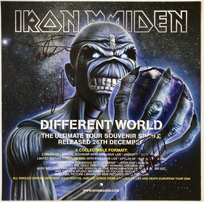 Lot 238 - IRON MAIDEN - SIGNED ITEMS.