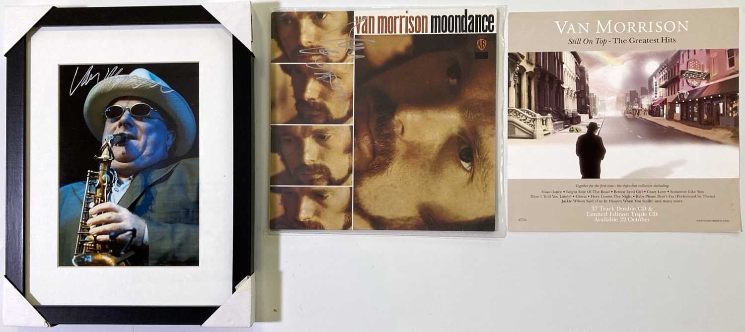 Lot 240 - VAN MORRISON SIGNED ITEMS.