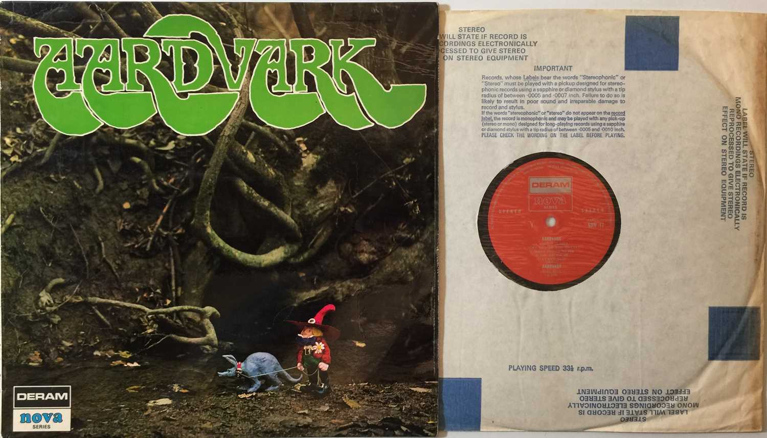 Lot 987 - AARDVARK - S/T LP (UK STEREO ORIGINAL - SDN 17)