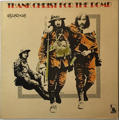 Lot 1066 - GROUNDHOGS - THANK CHRIST FOR THE BOMB LP (ORIGINAL UK MISPRINT COPY - LIBERTY LBS 83295)