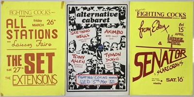 Lot 133 - FIGHTING COCKS CONCERT POSTER ARCHIVE - PUNK CONCERTS.