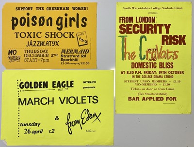 Lot 133 - FIGHTING COCKS CONCERT POSTER ARCHIVE - PUNK CONCERTS.