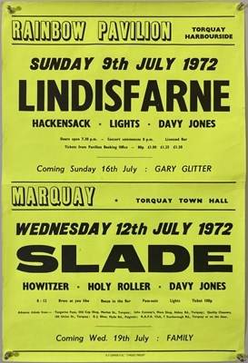 Lot 152 - SLADE / BARRACUDAS - TORQUAY CONCERT POSTERS.