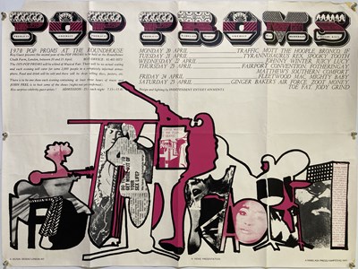 Lot 153 - POP PROMS 1970 ORIGINAL CONCERT POSTER - FLEETWOOD MAC / T REX.