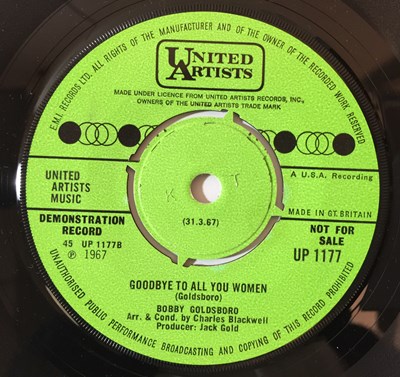 Lot 709 - BOBBY GOLDSBORO - TOO MANY PEOPLE/ GOODBYE TO ALL YOU WOMEN 7" DEMO (UP 1177)