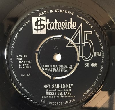 Lot 712 - MICKEY LEE LANE - HEY SAH-LO-NEY/ OF YESTERDAY (SS 456)