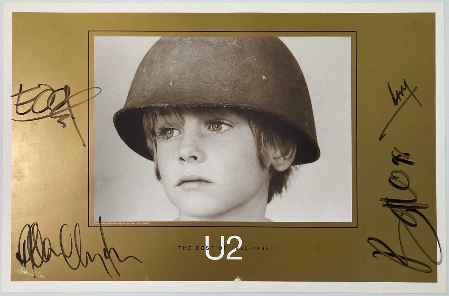 Lot 389 - U2 - A SIGNED POSTER.