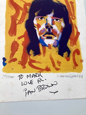 Lot 312 - IAN BROWN - SIGNED POSTER / SIGNED PRINT.