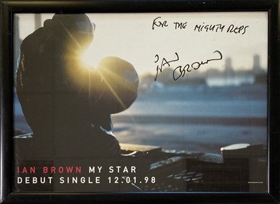 Lot 312 - IAN BROWN - SIGNED POSTER / SIGNED PRINT.