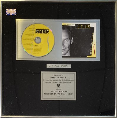 Lot 266 - STING SALES AWARD `BEST OF'