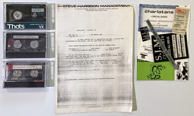 Lot 394 - THE CHARLATANS COLLECTION - VERY EARLY CONCERT / PROMO MEMORABILIA.