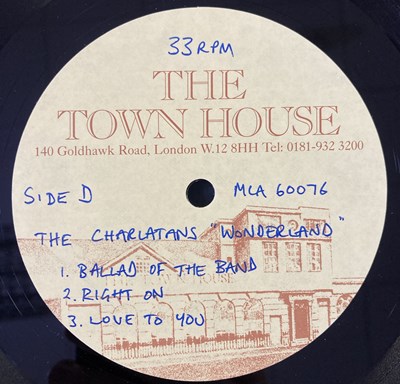 Lot 397 - THE CHARLATANS COLLECTION - WONDERLAND ACETATES.