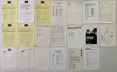 Lot 399 - THE CHARLATANS COLLECTION - CONTRACTS / PAPERWORK.