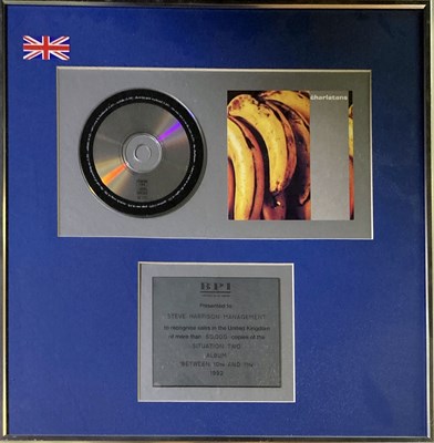 Lot 411 - THE CHARLATANS COLLECTION - BPI DISC AWARD.