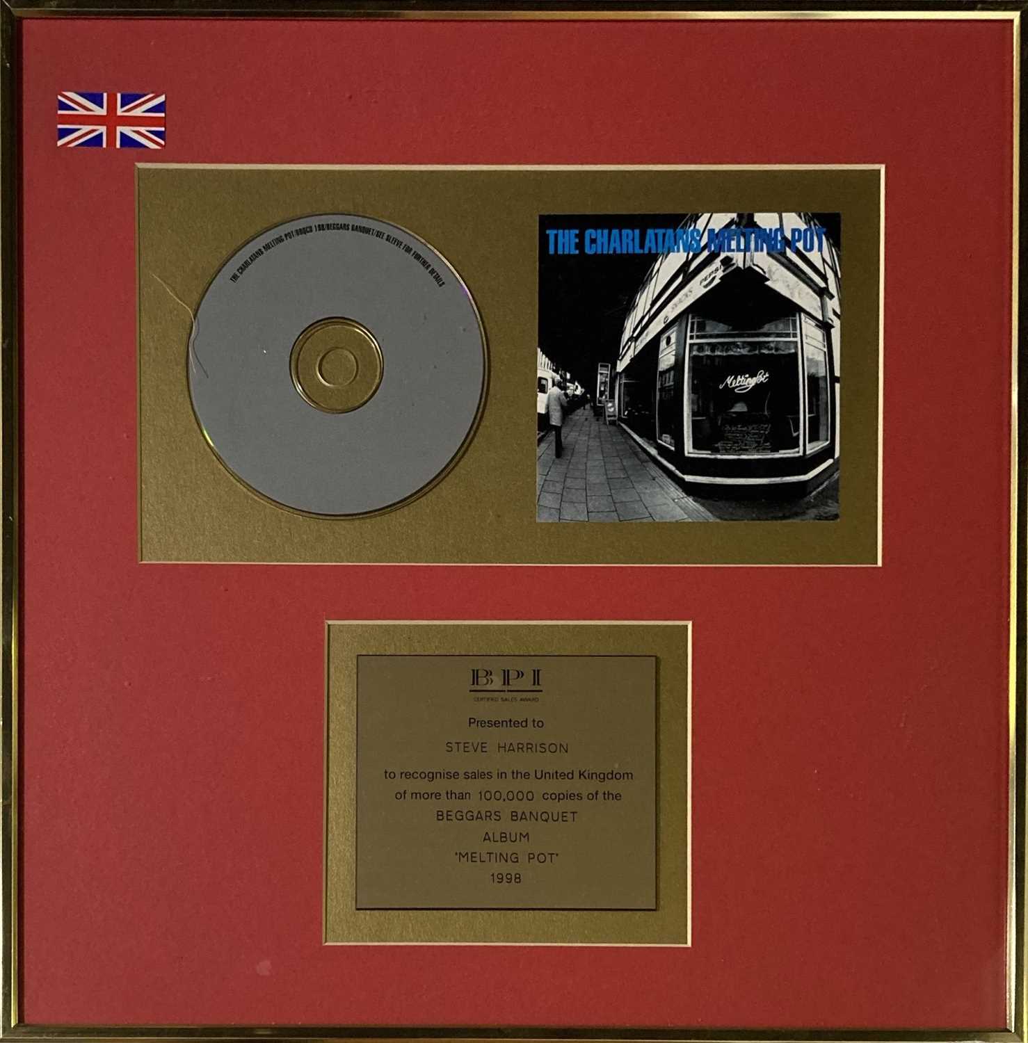 Lot 412 - THE CHARLATANS COLLECTION - MELTING POT BPI AWARD.